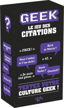 Geek - le jeu des citations