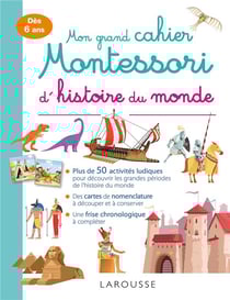 Mon grand cahier Montessori d'histoire du monde