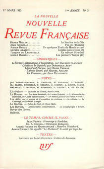 La nouvelle revue francaise t.3 - mars 1953