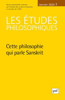 Revue Les études philosophiques n.1 : Cette philosophie qui parle Sanskrit (édition 2025)