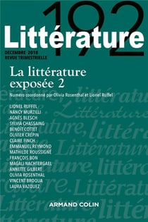 Littérature n° 192 (4/2018) La littérature exposée 2