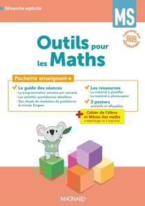 Outils pour les maths : MS : Pochette enseignant - Guide pédagogique + Posters + Fiches ressources (édition 2025)