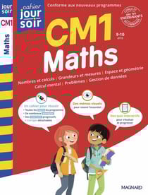 Cahier du jour / cahier du soir : Maths : CM1 - Conçu et recommandé par les enseignants