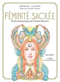 Féminite sacrée - oracle thérapeutique de la femme sorcière - 48 cartes oracle et le livre d'accompagnement