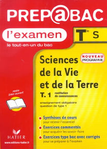 Svt t.1 - restitution de connaissances - terminale s