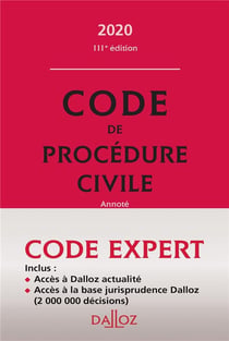 Code de procédure civile, annoté (édition 2020)