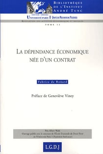 La dépendance économique née d'un contrat
