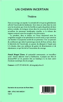 Un chemin incertain : Théâtre