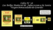 Las bellas muñecas de Julia van a rezar a la santa virgen de Lourdes