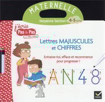 Livre ardoise lettres majuscules et chiffres - MS