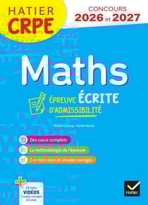 Mathématiques - CRPE - Épreuve écrite d'admissibilité