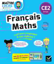 C'est simple avec Maître Lucas : Français et Maths - CE2 - Cahier de soutien avec des vidéos : Leçons et exercices corrigés