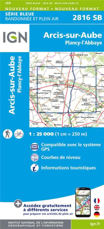 2816Sb Arcis-Sur-Aube/Plancy-L'Abbaye