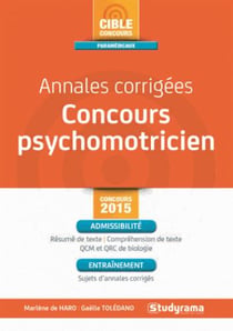 Annales corrigées - concours psychomotricien - concours 2015