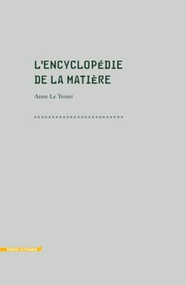 L'encyclopedie de la matière