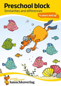 Kindergarten Activity Book from age 4 years - Spot the difference - for kids, boy and girl : Colourful puzzle block - fun educational learning