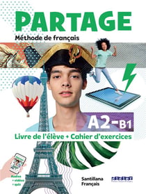 Partage a2/b1 - livre + cahier - santillana