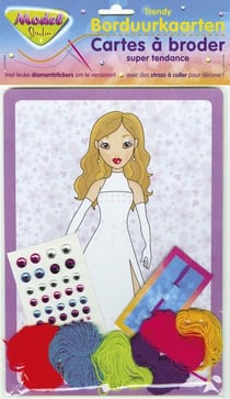 CARTES A BRODER SUPER TENDANCE - MODEL STUDIO PACK DE 3