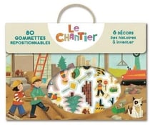 Le chantier - 80 gommettes repositionnables