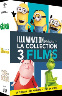 Illumination présente - Collection 3 films : Le Grinch + Les Minions + Tous en scène