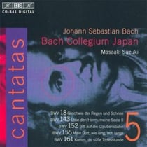 Cantatas /vol.5 - bwv18 -bwv143 -bwv152 - bwv155 - bwv161