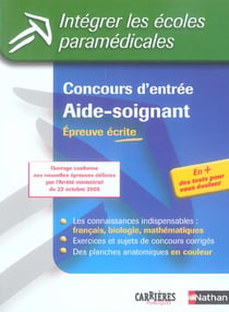 Concours aide soignant n22 2006 epreuve ecrite