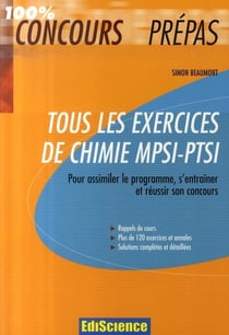 Tous exercices - chimie mpsi-ptsi