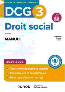 DCG 3 : Droit social - Manuel (édition 2025/2026)