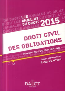 ANNALES DROIT CIVIL DES OBLIGATIONS 2015