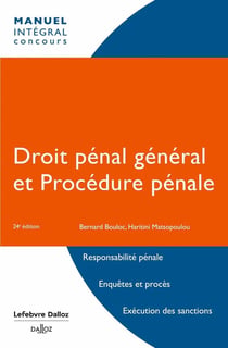 Droit pénal général et procédure pénale (24e édition)
