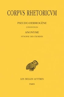 Corpus rhetoricum Tome 2 - l'invention