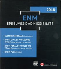 Enm - épreuves d'admissibilité