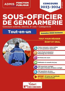 Concours sous-officier de gendarmerie : catégorie B tout-en-u