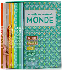 Easy les meilleures recettes du monde Japon, Maroc, Inde, italie, Liban, Corée