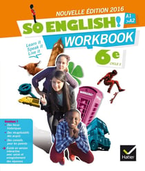 SO ENGLISH! : anglais - 6ème - workbook (édition 2016)