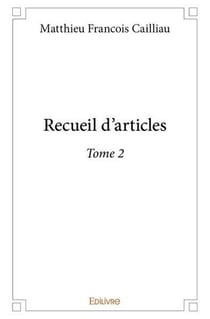 Recueil d articles - t02 - recueil d articles