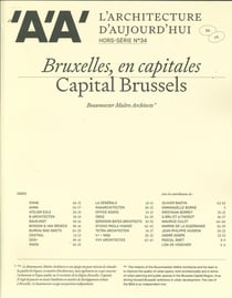 L'architecture d'aujourd'hui hs n 34 : bruxelles, en capitales - bouwmeester maitre architecte