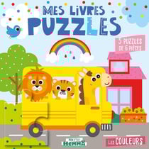 Mon p'tit Hemma : mes livres puzzles : les couleurs