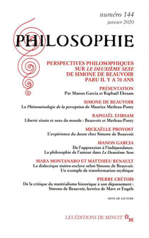 Revue Philosophie n.144 : Janvier 2020
