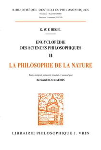 Encyclopedie des sciences philosophiques t.2 - philosophie de la nature
