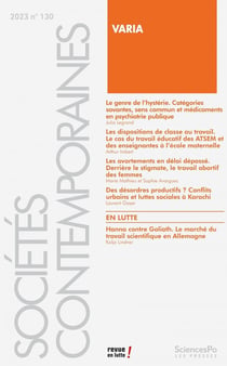 Revue sociétés contemporaines : Varia