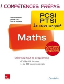 COMPETENCES PREPAS : maths - PCSI-PTSI 1re année
