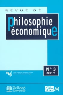 Revue de philosophie économique n.3