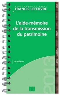 L'aide-mémoire de la transmission du patrimoine