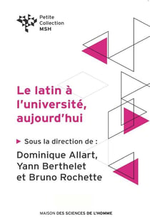 Le latin à l'université, aujourd'hui