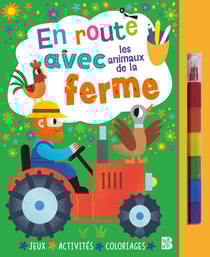 En route avec les animaux de la ferme (livre avec feutre)