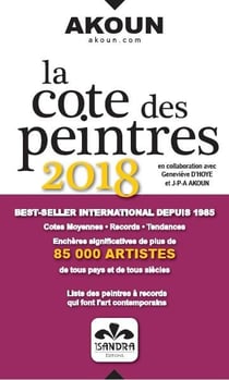 La cote des peintres 2018