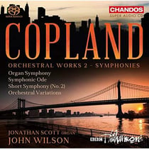 Oeuvres pour orchestre v.2 : Symph. orgue, Ode symph., Symph. n° 2., Variations
