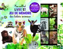 Mon coffret livre et jeu de mémoire des bébés animaux
