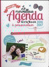 Le merveilleux agenda girls book à personnaliser 2016-2017